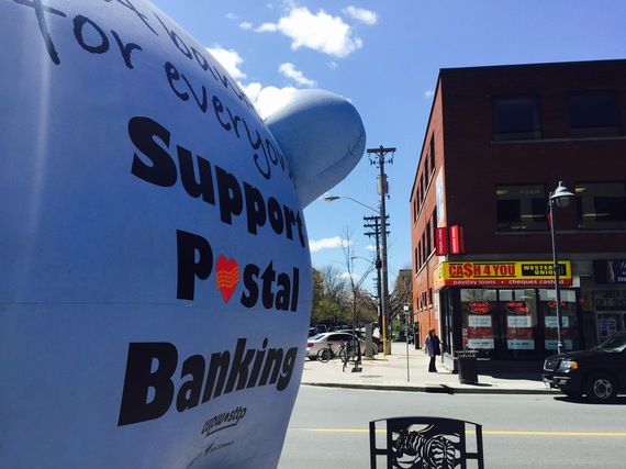 A rally for postal banking in Ottawa, May 5, 2016 A rally for postal banking in Ottawa, May 5, 2016