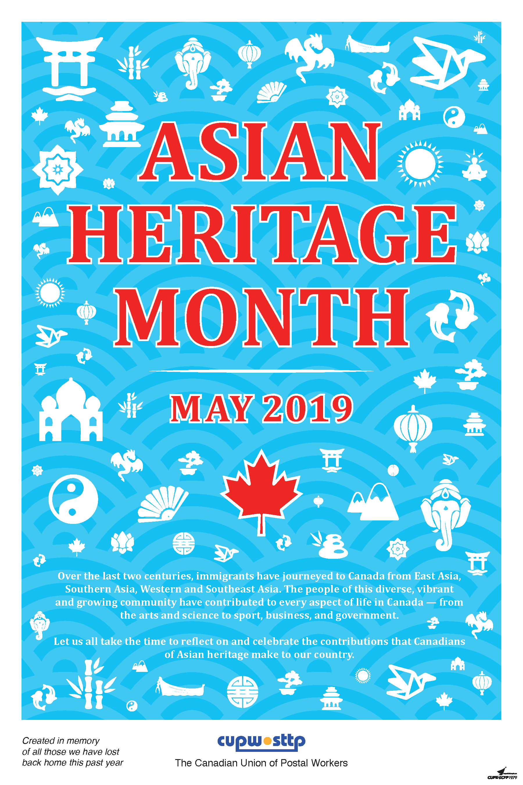 Poster: Asian Heritage Month 2019