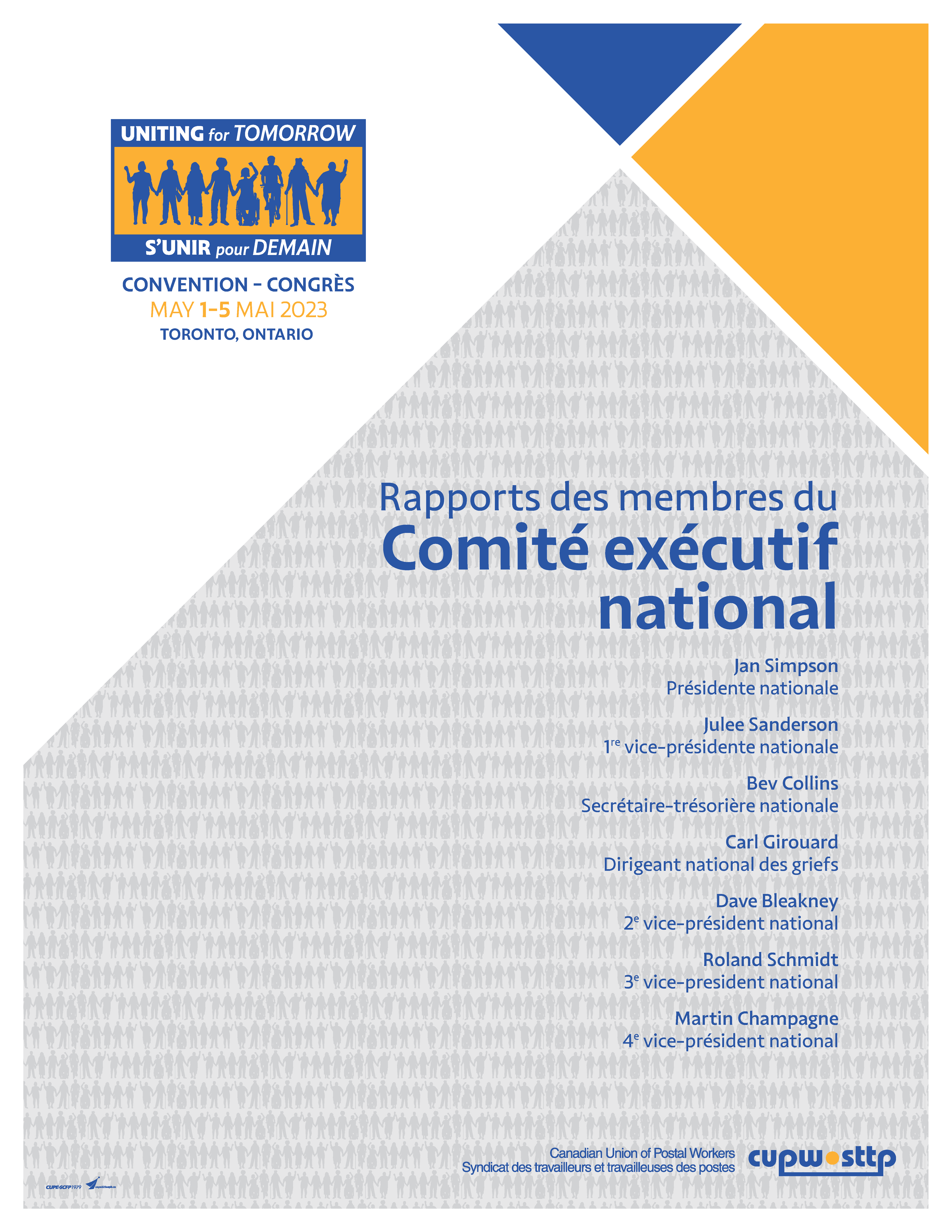 Rapports des membres du Comité exécutif national (2023)