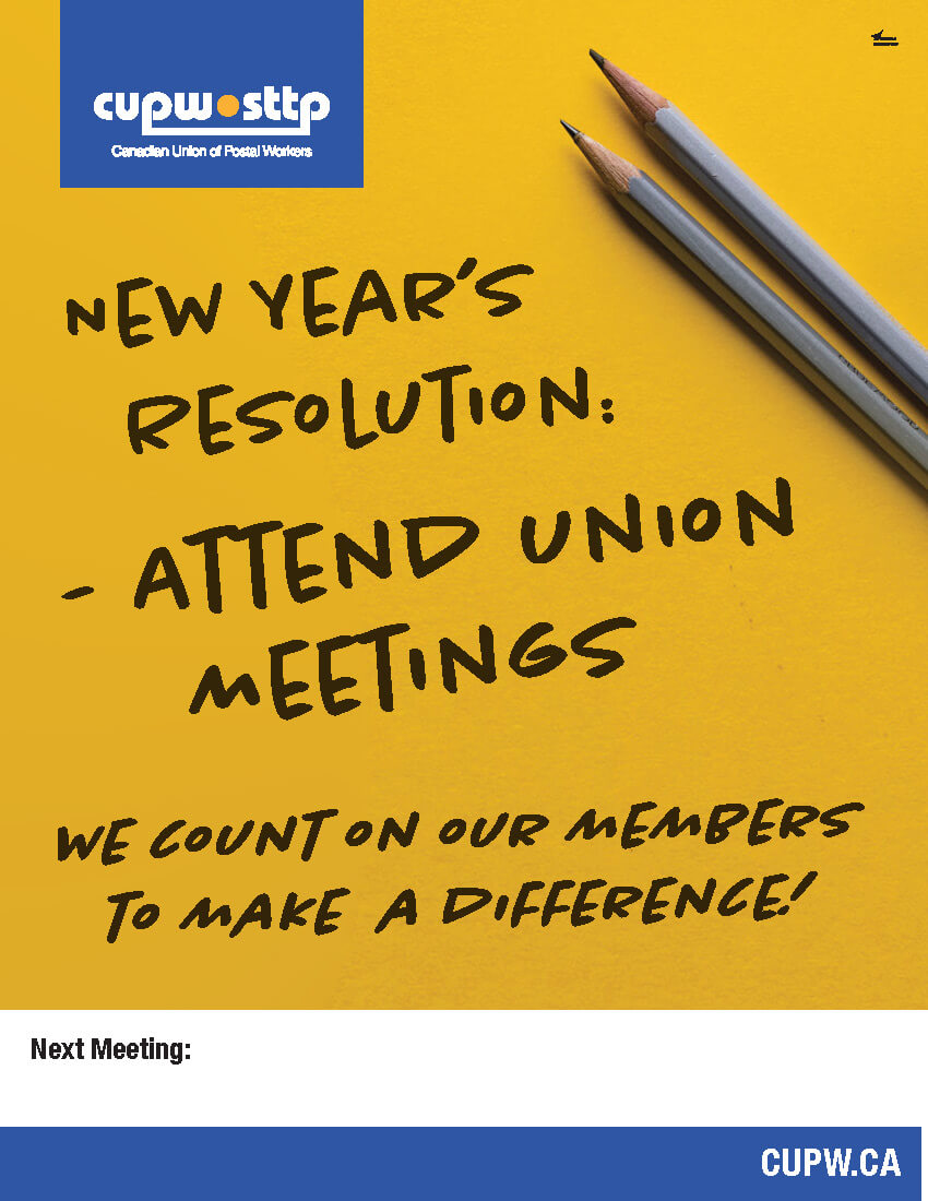 Customizable Union Meeting Poster