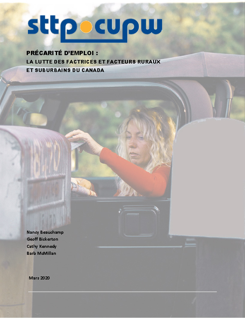  Précarité d’emploi : La lutte des factrices et facteurs ruraux et suburbains du Canada