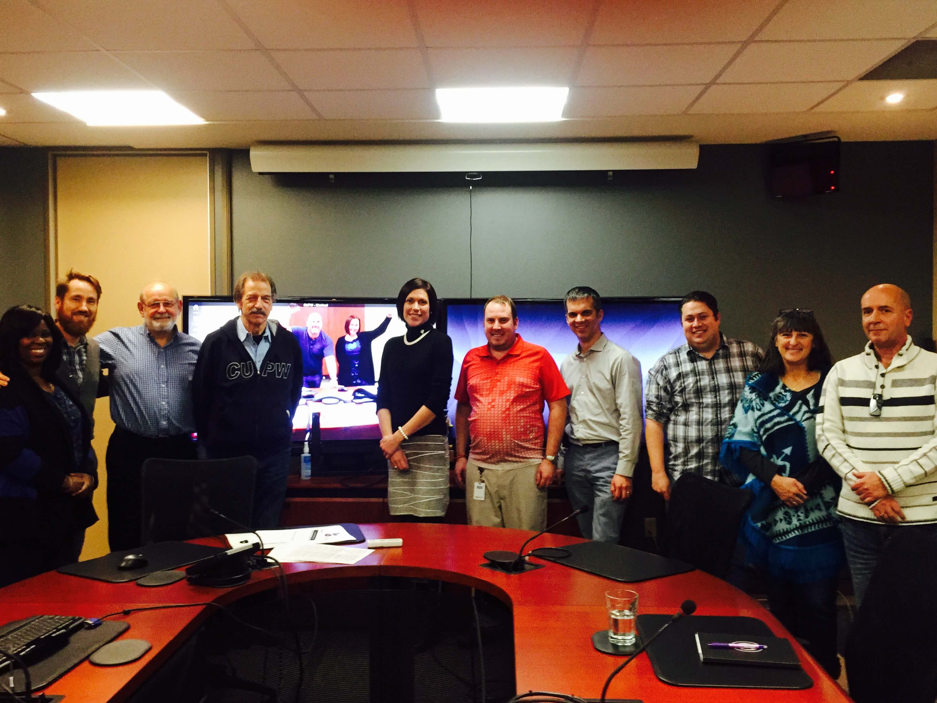 Rencontre avec Karine Trudel au bureau national Rencontre avec Karine Trudel au bureau national