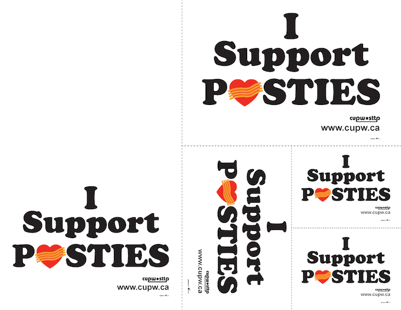 I Support Posties - Print and Cut (Various Sizes)