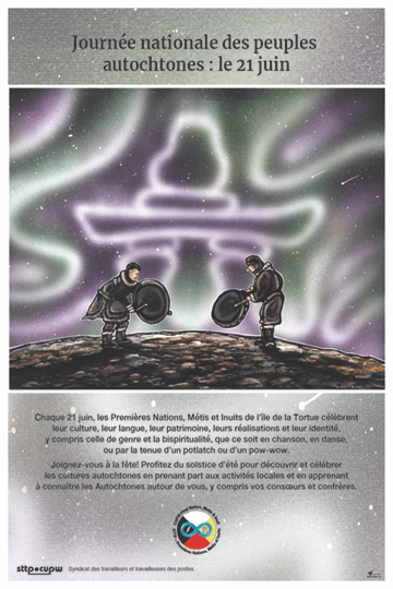 Affiche : Qu’on se lève pour la Journée nationale des peuples autochtones! Affiche : Qu’on se lève pour la Journée nationale des peuples autochtones!