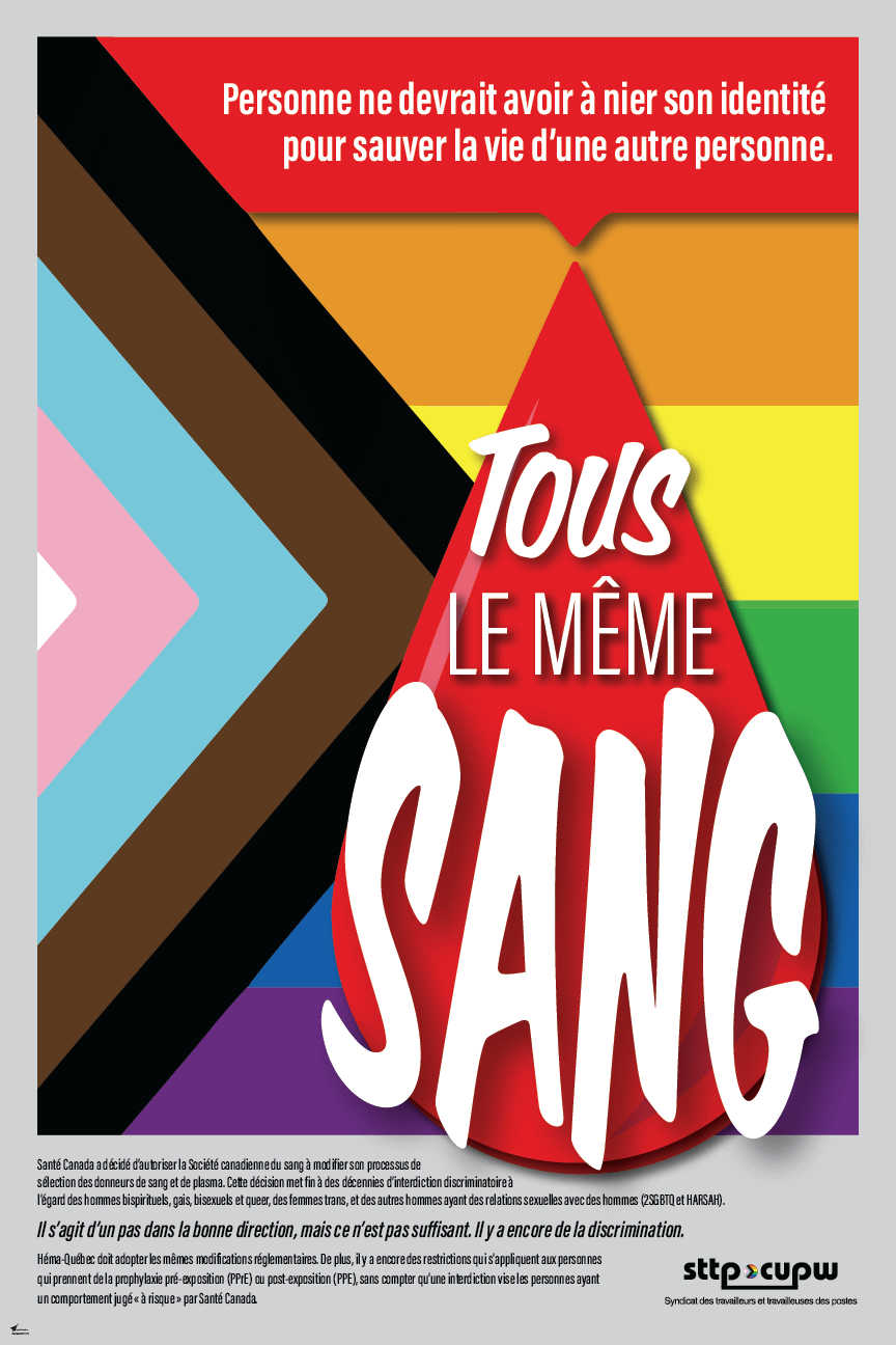 Affiche - Fierté 2022 : Tous le même sang