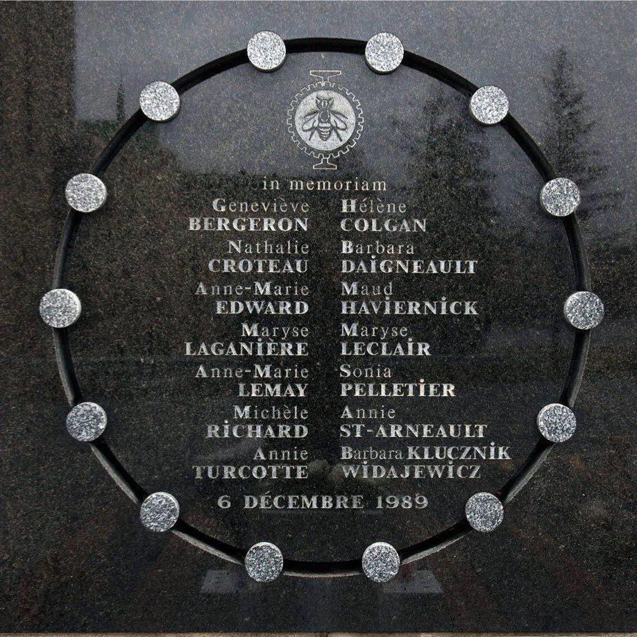 This year marks the 27th anniversary of          the murders of 14 women at École Polytechnique in Montréal, Québec. 