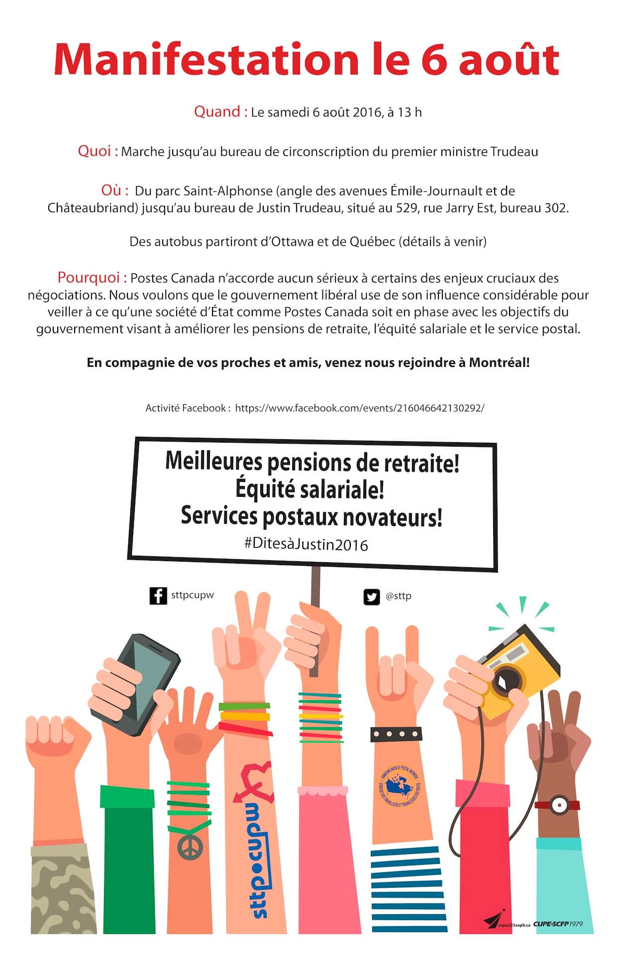 Nous voulons que le gouvernement libéral use de son influence considérable pour veiller à ce qu’une société d’État comme Postes Canada soit en phase avec les objectifs du gouvernement visant à améliorer les pensions de retraite, l’équité salariale et le s