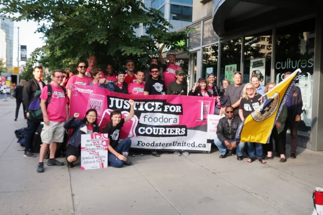 Photo : Mise à jour sur la campagne Justice pour les livreurs et livreuses de Foodora Photo : Mise à jour sur la campagne Justice pour les livreurs et livreuses de Foodora