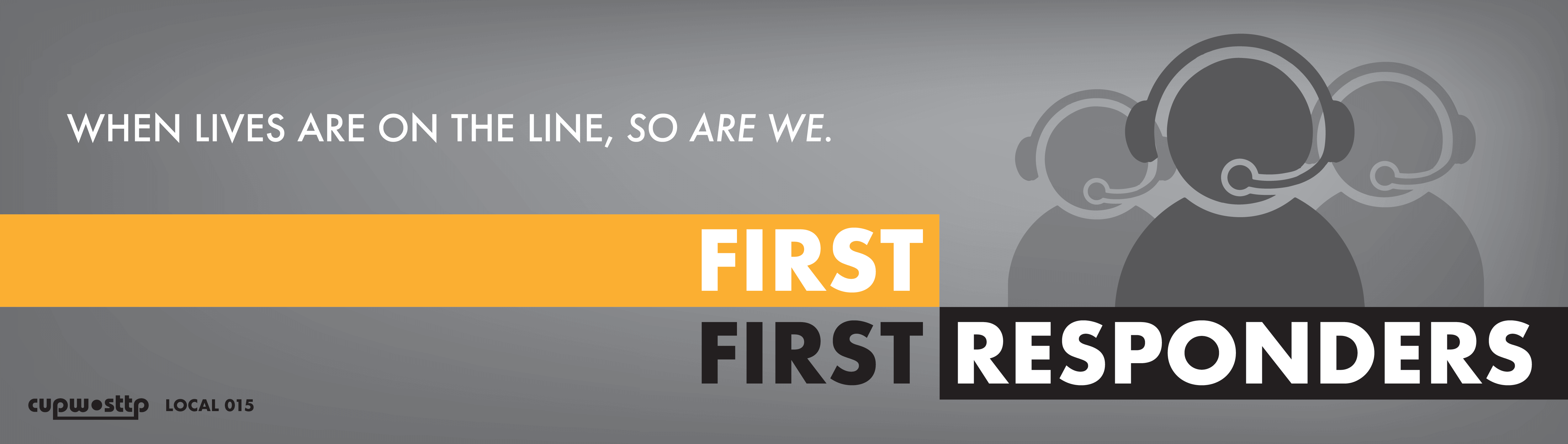 First First Responders - When lives are on the line, so are we. First First Responders - When lives are on the line, so are we.