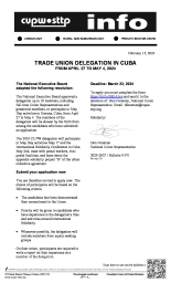 Trade Union Delegation in Cuba (from April 27 to May 4, 2024)