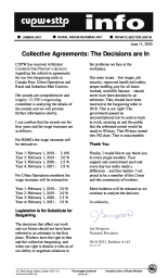 Collective Agreements: The Decisions are In