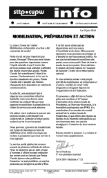 Mobilisation, préparation et action