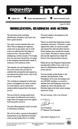 Mobilization, Readiness And Action