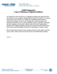 A Day for Reflecting on Indigenous Resilience