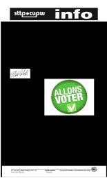 Un message de la consœur Marion Pollack,  membre à la retraite : Allez voter! 