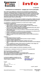 Coordonnatrices ou coordonnateurs – campagne pour le service postal public