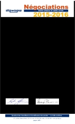 Les parties travaillent aux questions en litige