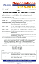 FFRS : Explication des nouvelles valeurs