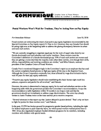 Postal Workers Won’t Wait for Trudeau, They’re Acting Now on Pay Equity