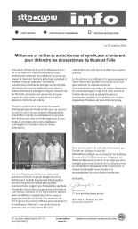 Militantes et militants autochtones et syndicaux s’unissent pour défendre les écosystèmes de Muskrat Falls