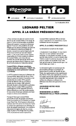 Leonard Peltier appel à la grâce présidentielle