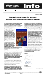 Journée internationale des femmes :  mettons fin à la discrimination et au sexisme