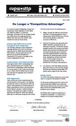 No Longer a “Competitive Advantage”