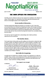 The Union Applies for Conciliation