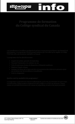 Programme de formation du Collège syndical du Canada