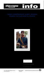 Timbre commémorant Albert Jackson, premier facteur noir du Canada