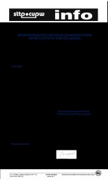 Négociatrices en chef pour les négociations entre le STTP et Postes Canada