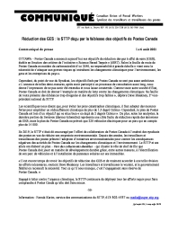 Réduction des GES : le STTP déçu par la faiblesse des objectifs de Postes Canada