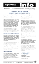 Our Plans to Make Another Minority Government Work for You