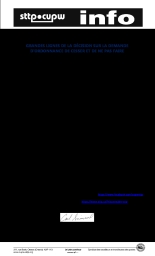 Grandes lignes de la décision sur la demande d’ordonnance de cesser et de ne pas faire