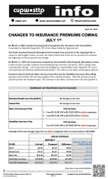 Changes to Insurance Premiums Coming  July 1st 