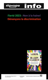 Fierté 2023 : Non à la haine! Dénonçons la discrimination
