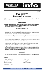 Pay Equity -  Outstanding Issues