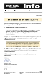 Incident de cybersécurité (MIS À JOUR)