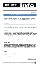 La Great-West remplace la Sun Life