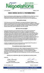 Nous avons accès à l’information! 