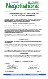 Canada Post Rejects our Offers and Wants a Cooling-Off Period! 