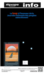 Le loup à l’honneur de la  Journée nationale des peuples autochtones!
