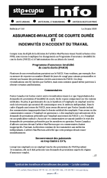 Assurance-invalidité de courte durée et indemnités d’accident du travail