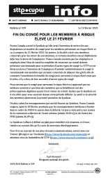 Fin du congé pour les membres à risque élevé le 21 février