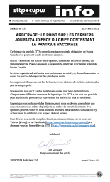 Arbitrage : le point sur les derniers jours d’audience du grief contestant la pratique vaccinale