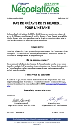 Pas de préavis de 72 heures… Pour l’instant!