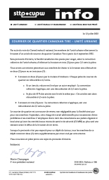 Courrier de quartier Canadian Tire – Unité urbaine