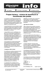 Propos haineux : victoire de travailleurs et travailleuses des postes