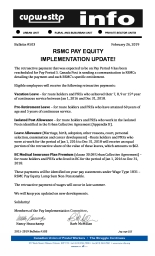 RSMC Pay Equity Implementation Update!