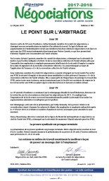 Le point sur l’arbitrage